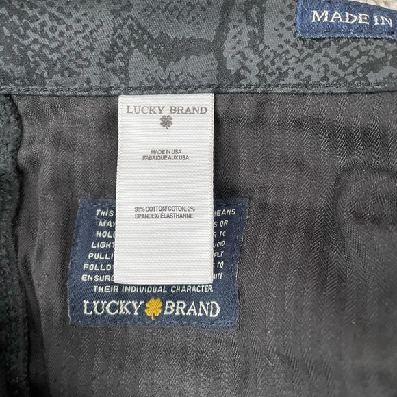 Lucky brand snakeskin print black jeans - Picture 6 of 10